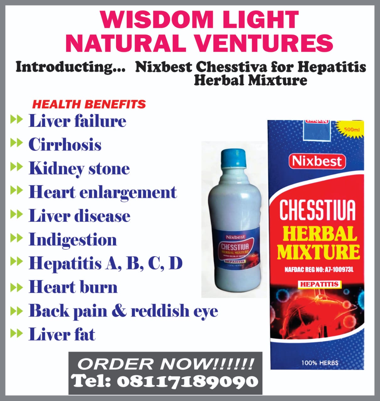 Nixbest Chesstiva for Hepatitis Herbal Mixture